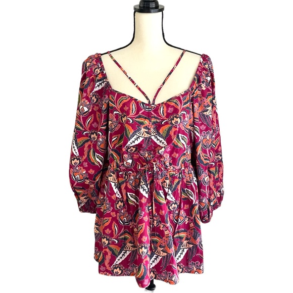 Cato Tops - NWT Cato Women’s Plus Floral Smocked 3/4 Sleeves Blouse Top Size 18W /20W